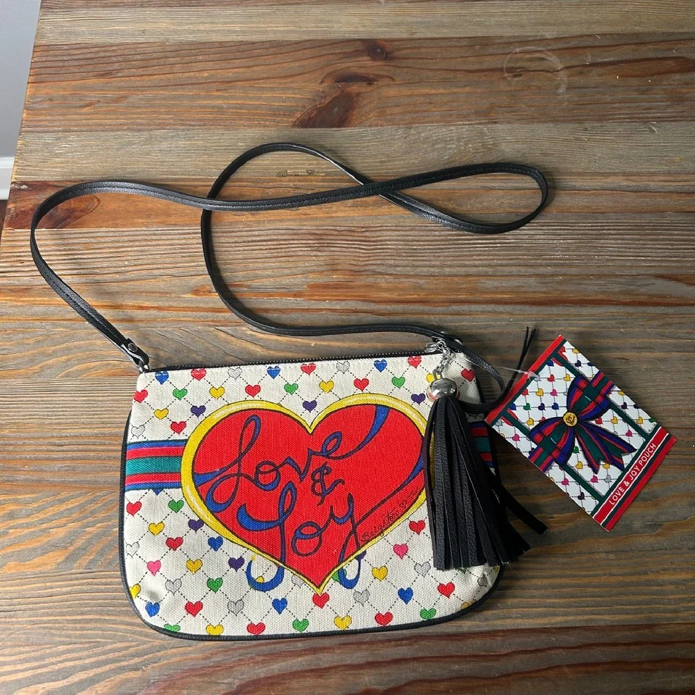 Brighton Crossbody Bag‎ Hearts Bow Tassel Cute Purse Small